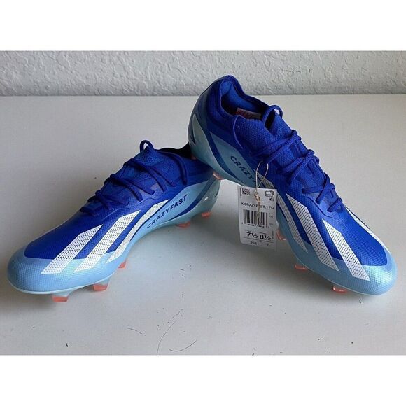 adidas X CRAZYFAST.1 FG Marine Rush Pack Soccer Cleats GY7416 Men 7.5 Women 8.5 - Picture 1 of 12